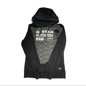 G-Star Black Fitted Cotton Hoodie Woman’s Large